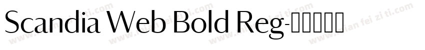 Scandia Web Bold Reg字体转换